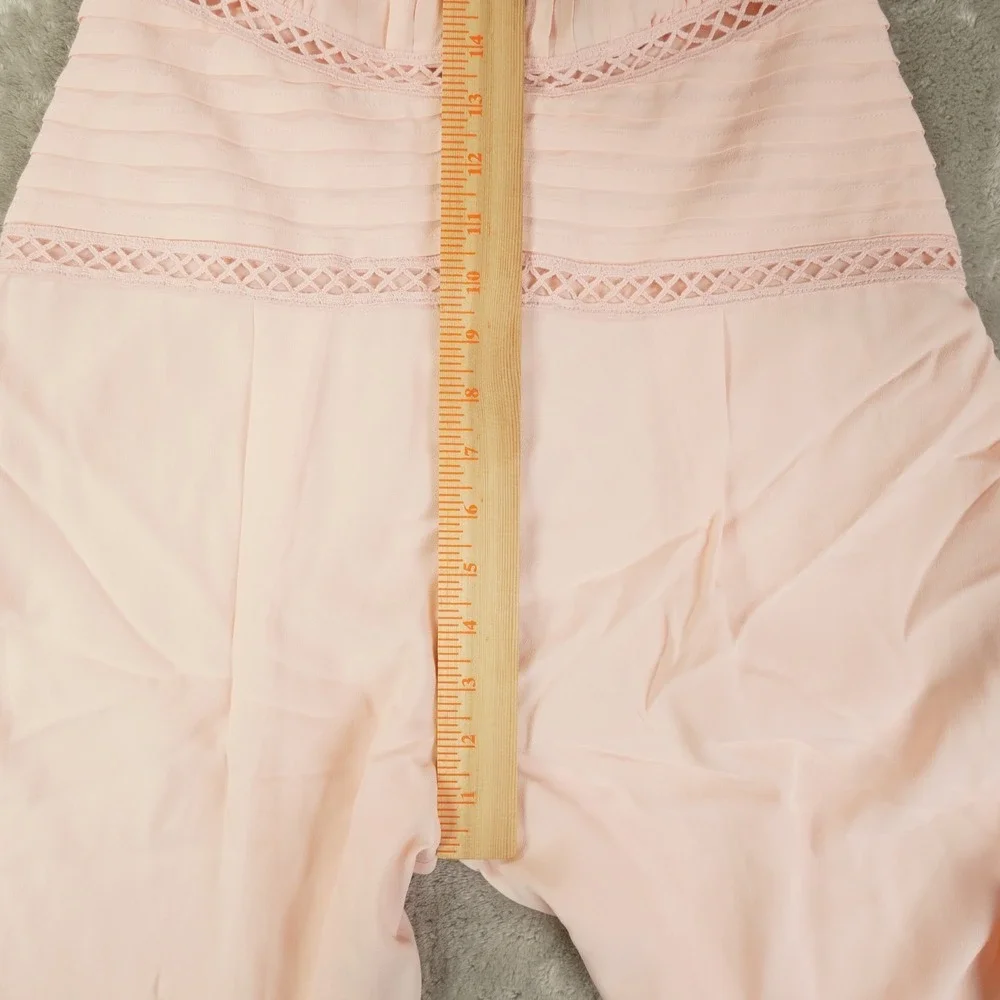 REISS Regular Wide Leg Resort Jumpsuit in Blush Pink Women's 4 Chic City - Picture 8 of 14